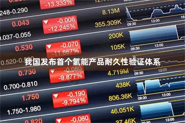 我国发布首个氢能产品耐久性验证体系